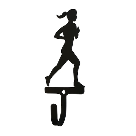 Village Wrought Iron Runner Womans & Girls Wall HookSmall WH-311-S